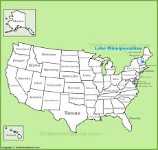 Lake Winnipesaukee Location On The U S Map