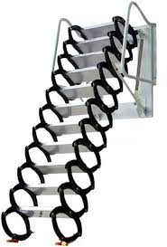 Steps Wall Mounted Folding Stairs Black