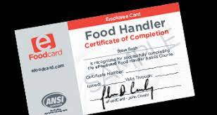 food handlers cards licenses in new