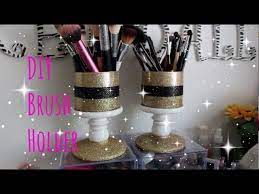 diy glitter brush holder and how to