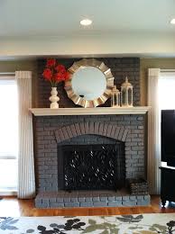 Painted Fireplace Brick Fireplace