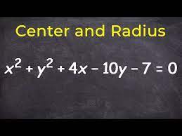 Radius Of A Circle In Standard Form