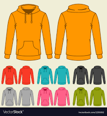Set Of Templates Colored Sweatshirts For Women