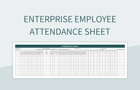 enterprise employee attendance sheet