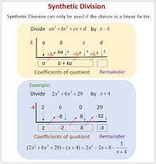 Synthetic Division Division Worksheets