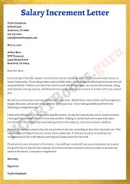 salary increment letter sles format