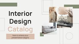 interior design catalog google slides