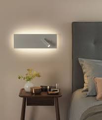 Led Backlit Bedside Wall Light With