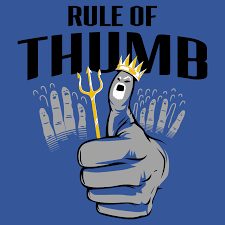 If you don't know the meaning of the popular english idiom 'rule of thumb' you miss out on a lot! Rule Of Thumb T Shirt Snorgtees