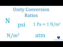 Unity Conversion Ratios You