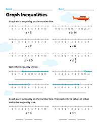 There are nine problem types. Graph Inequalities Worksheet Education Com