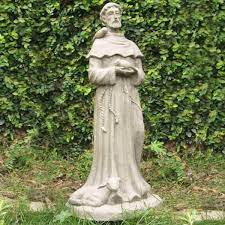 27 In H Saint Francis Statue In Old