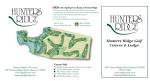 Scorecard - Hunters Ridge Golf Course