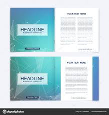 Templates For Square Brochure Leaflet Cover Presentation