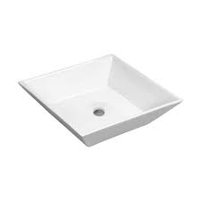 square bathroom ceramic vessel sink