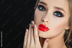 beauty woman with perfect makeup