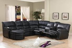 Buy leather sectional sofas at macys.com! Mc Ferran Sf2006 4 Pc Black Modern Leather Sectional Sofas Sectional Sofa With Recliner Sectional Sofa With Chaise