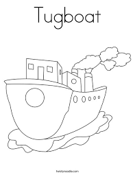 Theodore tug boat colouring pages. Tugboat Coloring Page Twisty Noodle