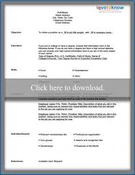 Pick a resume form, fill in the blanks. Free Blank Resume Form Lovetoknow