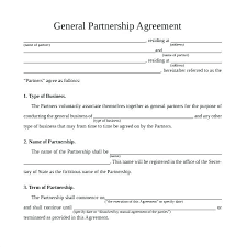 Partnership Agreement Template Doc