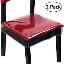 2pcs Plastic Dining Chair Covers