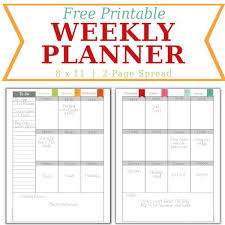 Diy Home Sweet Home Weekly Calendar Home Management