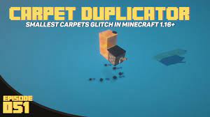 carpet duplication glitch minecraft