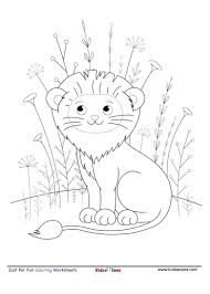 Article by best coloring pages. Cute Smiling Lion Coloring Page Kidzezone