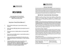 Manual For The R5 Srs Airbag Fault Code Tool Manualzz Com