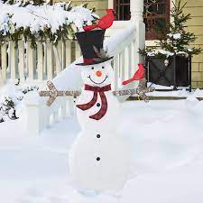 Veikous 5 Ft Outdoor Lighted Snowman