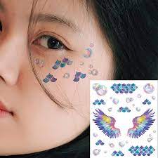 body glitter erfly makeup stickers