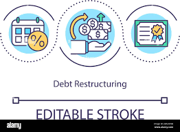 Debt restructuring concept icon Stock Vector Image & Art - Alamy
