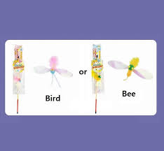dragonfly shape cat teaser wand with