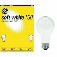 8 Pack 100 Watt Ge Soft White Incandescent Light Bulbs 41036 For Sale Online Ebay