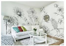 Sketch Daisy Flowers Fl Wallpaper