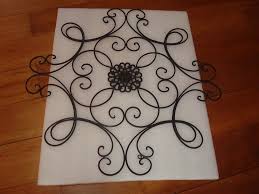 X Large Black Wrought Iron Curled Metal