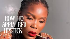 red lipstick tutorial