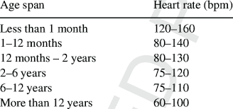 Pulse Rate By Age Span Download Table