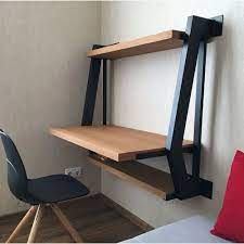 Wall Mounted Wooden Computer Table
