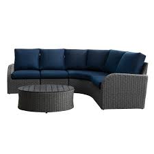 corliving curved sectional patio set