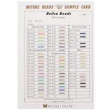 color chart miyuki delica 11 0 db