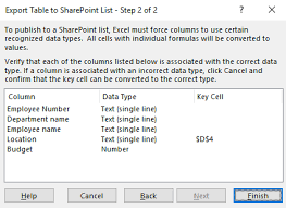 export and import excel to sharepoint list