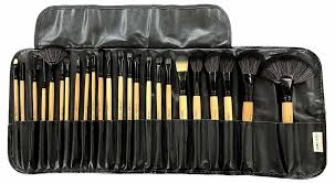 makeup brush set 24 pieces with black