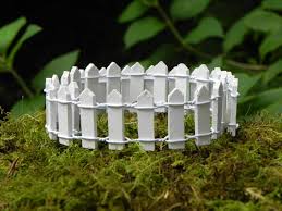 fairy garden fence edging white picket