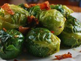 garlic brussels sprouts with crispy