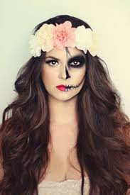 half face skeleton makeup