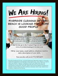 Riverside Cleaning Services Is Hiring Riverside Cleaning