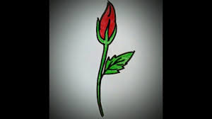 rose bud how to draw a rose tutorial