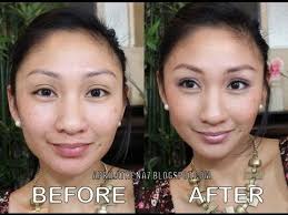flawless face makeup using sheer cover