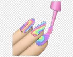 nail polish emoji manicure holographic